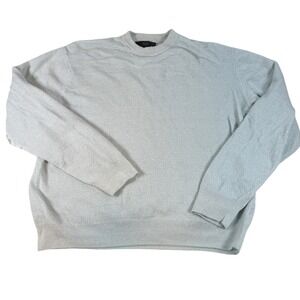 Tasso Elba Women's Sweater Size Large Light Green Crew Neck Alpaca Wool Preppy